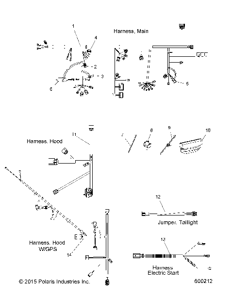 ELECTRICAL, WIRE HARNESS - S16CW8 ALL OPTIONS (600212)