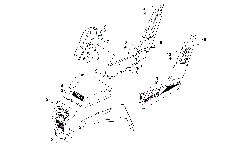 FRONT AND SIDE PANEL ASSEMBLIES [300369]