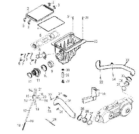 AIR CLEANER - A07SB20AA (49ATVAIRBOX07SAW)