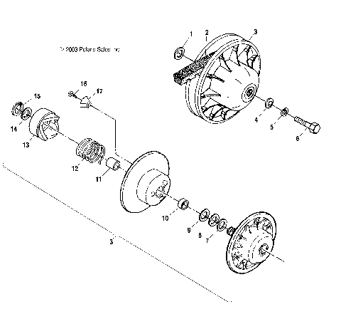 DRIVEN CLUTCH - C11RB63AA/AB (4985628562C03)