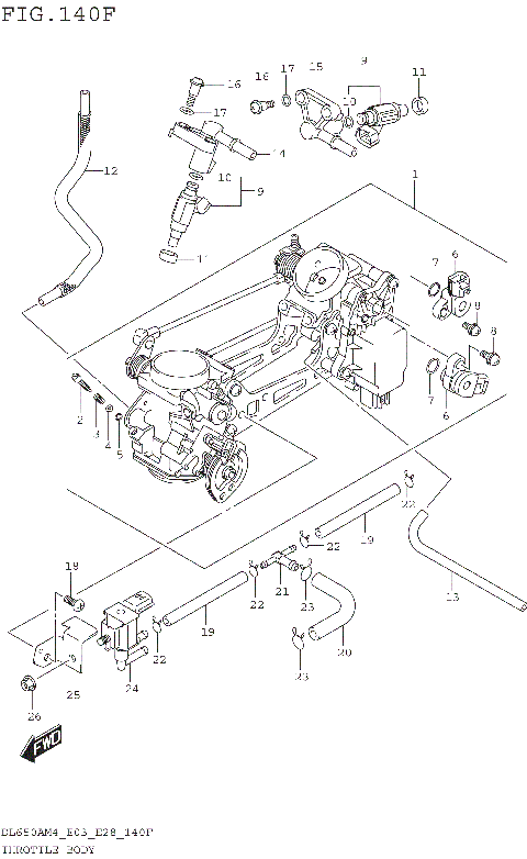 THROTTLE BODY (DL650XAM4 E33)