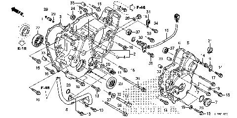 REAR CRANKCASE COVER