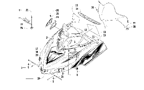 HOOD AND WINDSHIELD ASSEMBLY [91063]