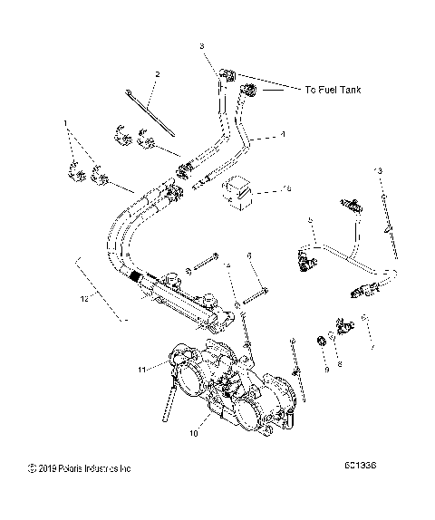 FUEL SYSTEM, RAIL, LINES and THROTTLE BODY - S21EFK6PS/6PE (601336)