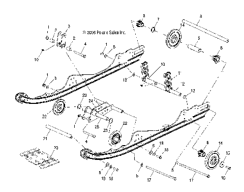 SUSPENSION, REAR - S08NP5BS/BE (49SNOWSUSPRR08SUPER)