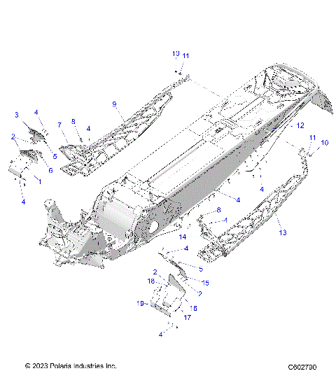 CHASSIS, FOOTRESTS, and RUNNINGBOARDS - S26TDE9FS (C602790)