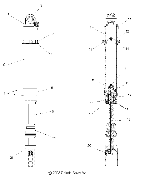 SUSPENSION, REAR SHOCK - A09GP52AA (49ATVSHOCKRR7043453)