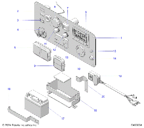 ELECTRICAL PANEL and BATTERY - P24GDGENA (CA00004)