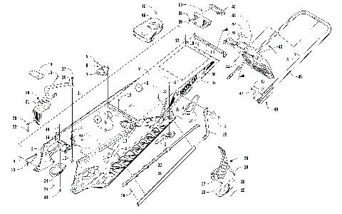 TUNNEL, REAR BUMPER, AND SNOWFLAP ASSEMBLY [104301]