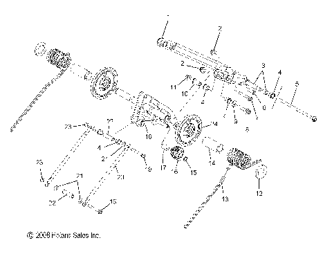 SUSPENSION, REAR TORQUE ARM - S09PE8ES/EEL (49SNOWTORQUEREAR09600DRGN)