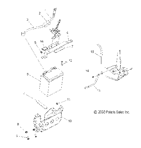 ELECTRICAL, BATTERY and CABLES - S09PP7FS/FE (49SNOWBATTERY09FSTRG)