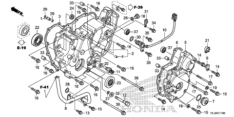 REAR CRANKCASE COVER