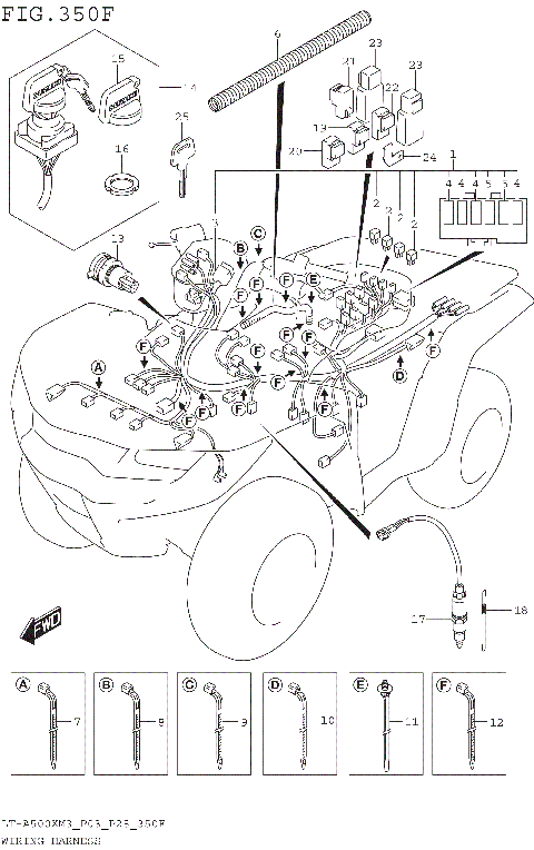 WIRING HARNESS (LT-A500XPZM3 P33)