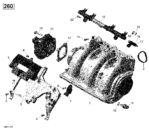 02- Air Intake Manifold And Throttle Body - 260