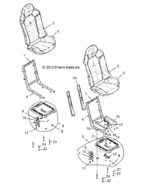 BODY, SEAT ASM. AND SLIDER - Z15VFE99AT/AV/AP (49RGRSEAT1410004)