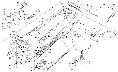 TUNNEL, REAR BUMPER, AND SNOWFLAP ASSEMBLY [106242]