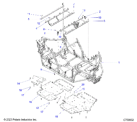 CHASSIS, MAIN FRAME - G25GMK99LM (C750052)
