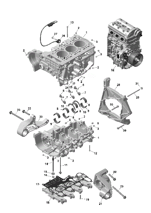 01- ROTAX - Crankcase
