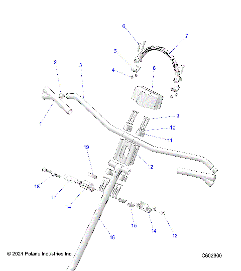 STEERING, HANDLEBAR MOUNTING - S25FJE9FSL/9FEL (C602800)
