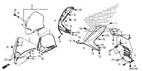 FRONT COVER@METER VISOR
