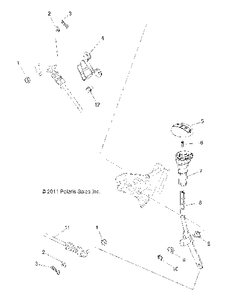 DRIVE TRAIN, GEAR SELECTOR - R12XT87AA/9EAS (49RGRGEARSELECT12RZRXP4)