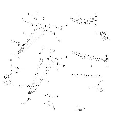 SUSPENSION, FRONT CONTROL ARMS - R11JH87AA/AD (49RGRSUSPFRT11RZR875)