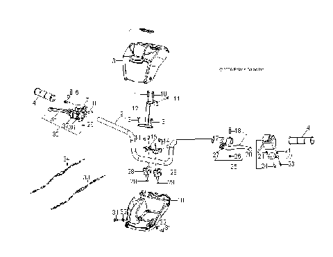 STEERING, HANDLEBAR - A09FA09AA/AB (49ATVHANDLEBAR08SP90)