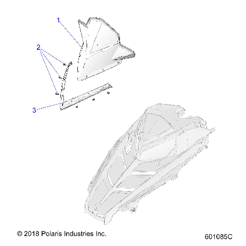 BODY, WINDSHIELD - S19CBA5BSL/BEL (601085C)
