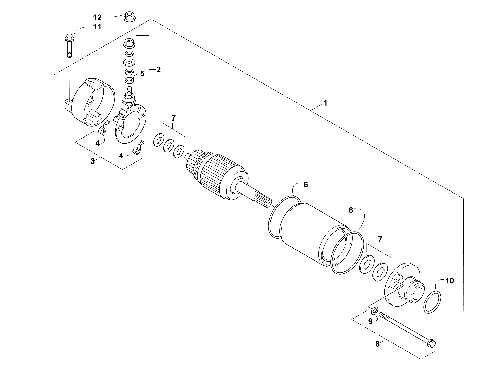 STARTER MOTOR ASSEMBLY [79005]