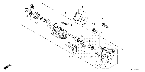 PARKING BRAKE CALIPER