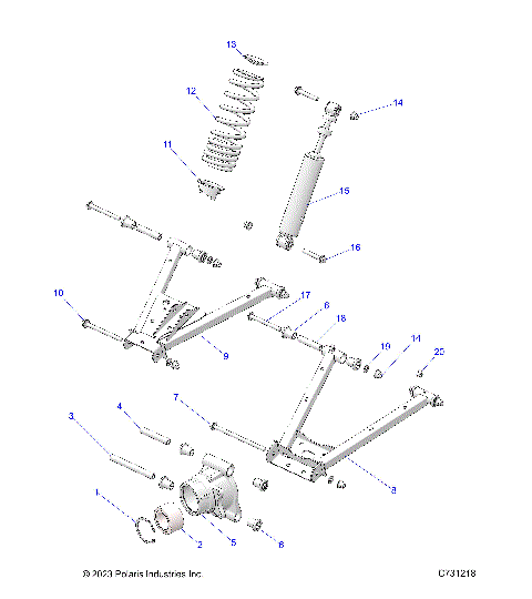 SUSPENSION, REAR - R25CCA57A1 (C731218)