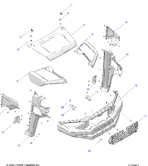 BODY, HOOD, and FRONT FENDERS - R23M4A57B1/EB4/B9 (C730461)