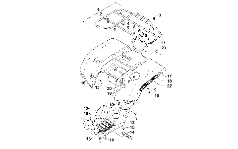 REAR RACK, BODY PANEL, AND FOOTWELL ASSEMBLIES [300555]