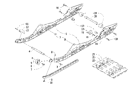SLIDE RAIL AND TRACK ASSEMBLY [98757]