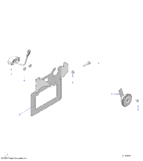 ELECTRICAL, HORN AND LICENSE PLATE LIGHT - A26SEF57CB/EB (C102826)