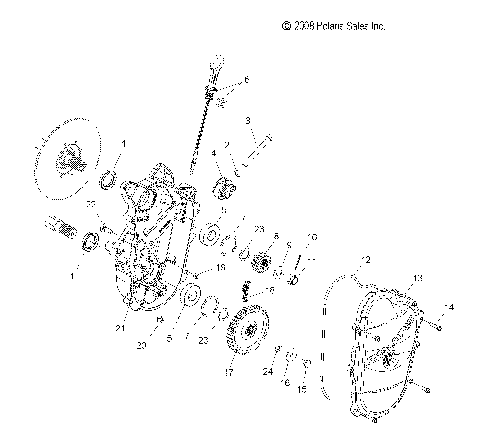 DRIVE CHAIN, CHAINCASE - S09MX6FE (49SNOWCHAINCASE09600RR)