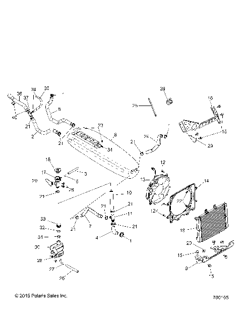 ENGINE, COOLING SYSTEM - R13VE76AD/AI/AW/7EAS/EAT (700165)