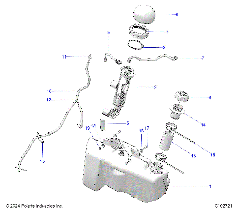 FUEL SYSTEM, FUEL TANK - A25SLE95CF/FF/EF (C102721)