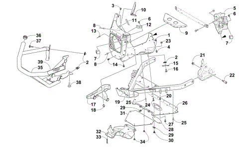 FRONT BUMPER AND FRAME ASSEMBLY