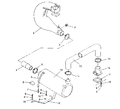 EXHAUST SYSTEM SL 750 B944070 (4927012701015A)