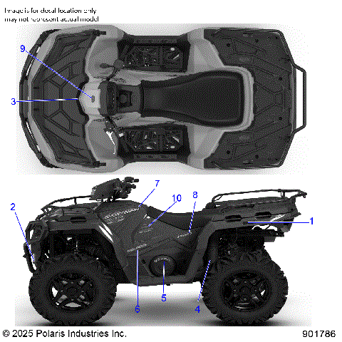 BODY, DECALS, GRAPHIC - A26SEZ57AB (901786)