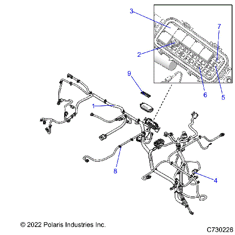 ELECTRICAL, WIRE HARNESSES - R22MAE57DX (C730226)