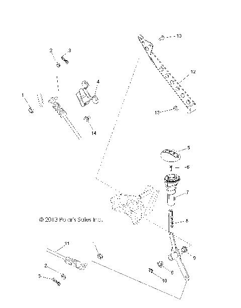 DRIVE TRAIN, GEAR SELECTOR - Z14JT9EFX (49RGRGEARSELECT14RZR900I)