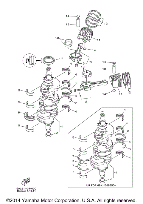 CRANKSHAFT PISTON -1009594