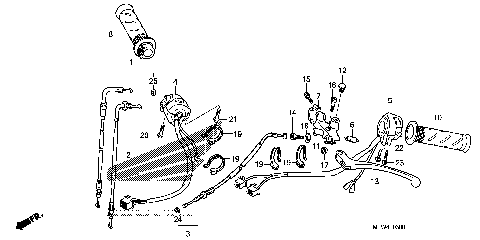 HANDLE LEVER@SWITCH@CABLE