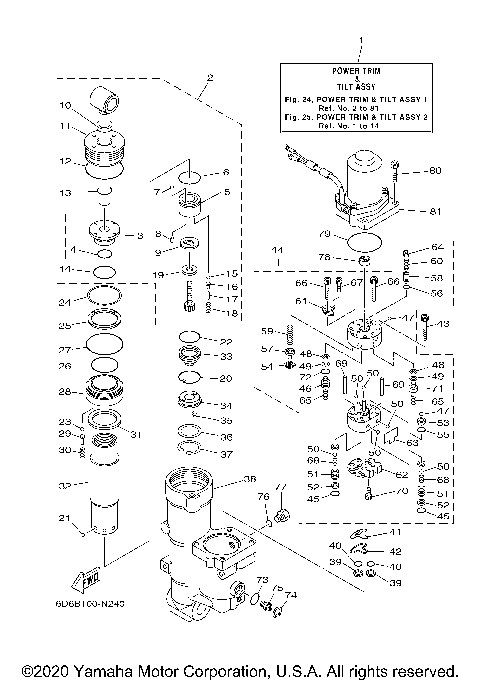 POWER TRIM TILT ASSY 1