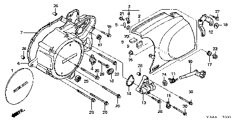 LEFT CRANKCASE COVER