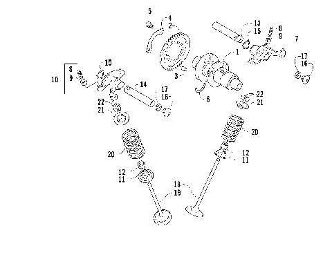 CAMSHAFT/VALVE ASSEMBLY [83763]