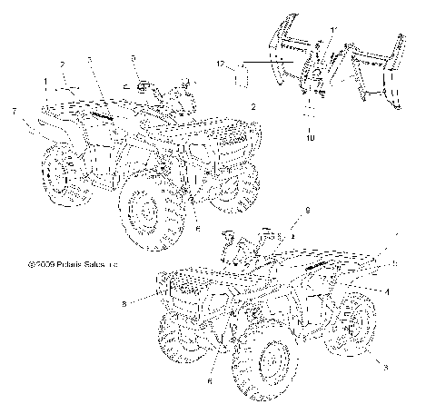 BODY, DECALS - A09MH50AS/AX/AZ (49ATVDECAL09SP500HO)