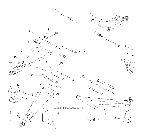SUSPENSION, FRONT CONTROL ARMS - R12XE7EFX (49RGRSUSPFRT12RZR4I)